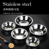Cross-border stainless steel wide-edge bowl, kitchen multi-functional side dish and seasoning basin, commercial canteen food-grade soup rice bowl details Picture